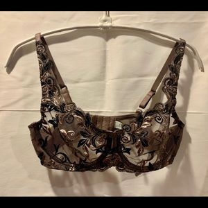 SOMA Sensuous Lace Unlined Bra SZ 36C